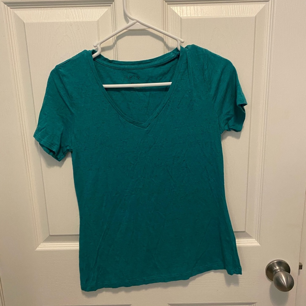 Teal green tee